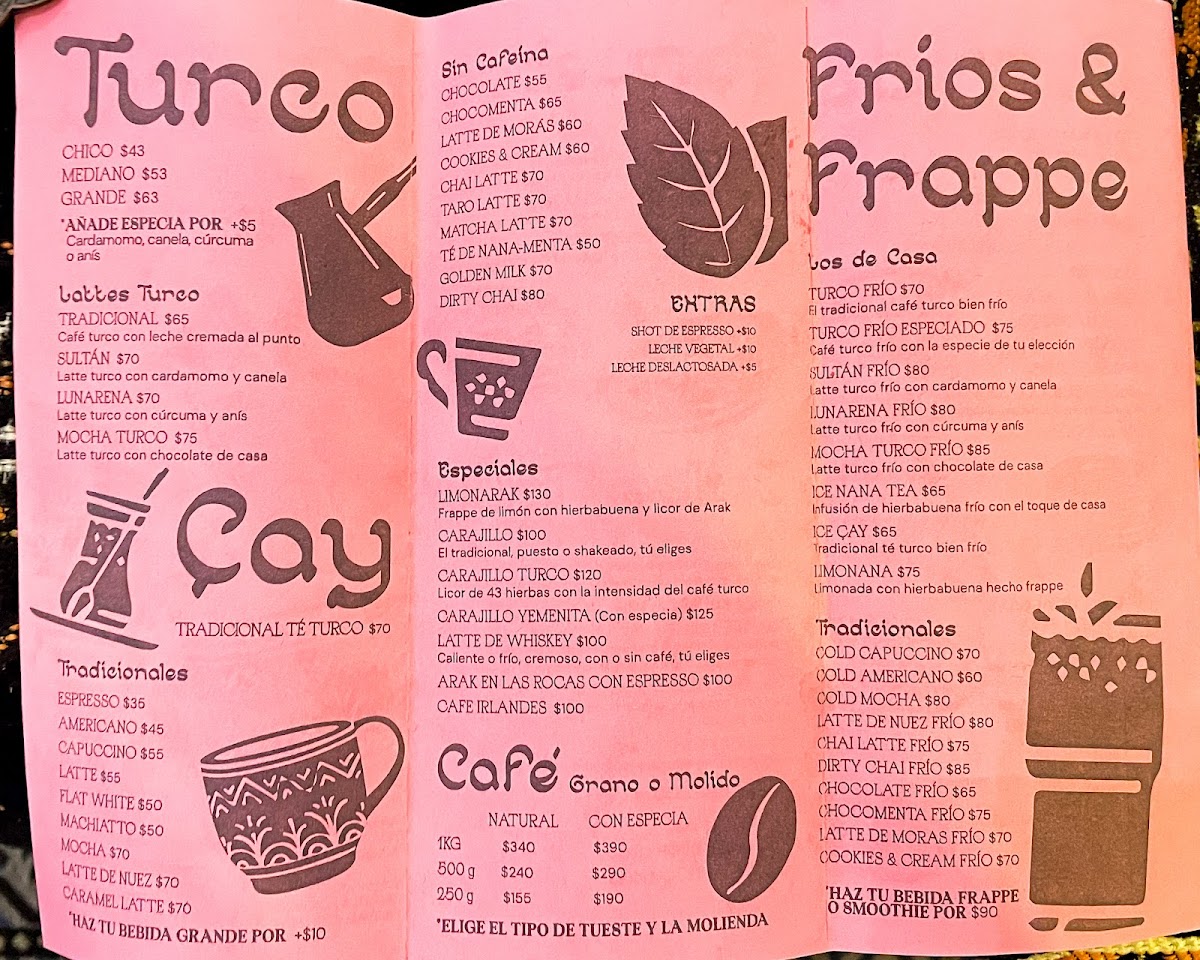 Lunarena Café Roma Menu - Image 1